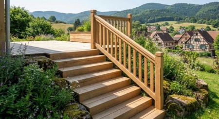 Construire un escalier ext&eacute;rieur &agrave; Soultzeren, conseils d'expert